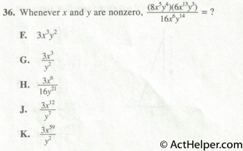 36. Whenever x and y are nonzero,