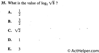 35. What is the value of log2 1,/g ?