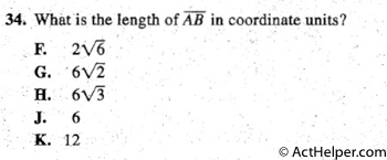 34. Whatis the length of AB in coordinate units?