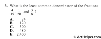 ACT D06 Math Answer Explanations - ACT Helper