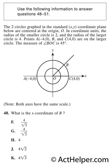 51. Which of the following is an equation of OB ?
